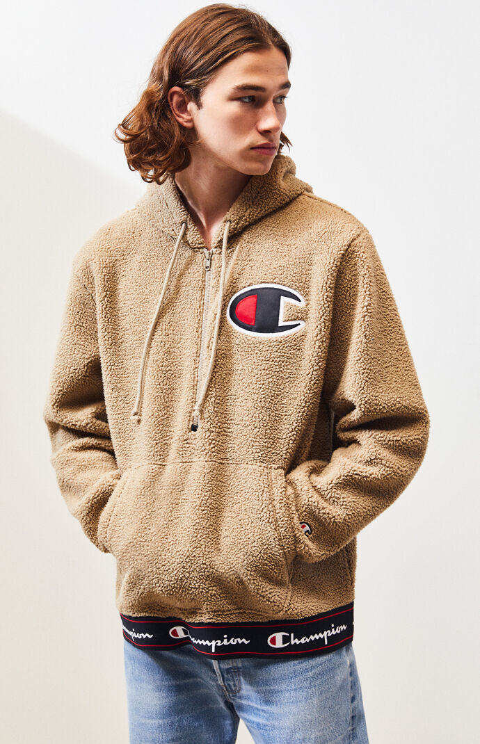 Champion sherpa pullover outlet hoodie