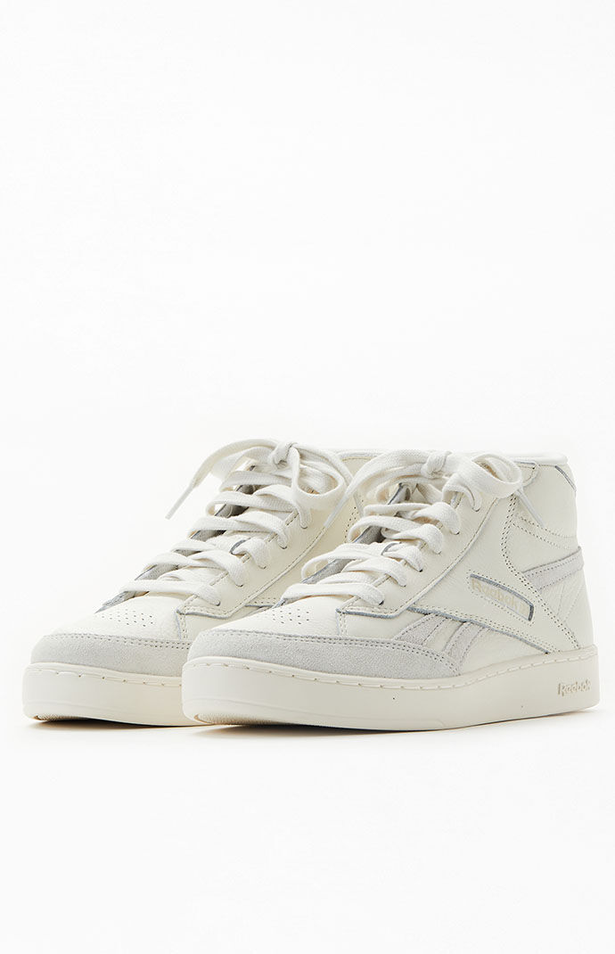 Reebok Women s Beige Club C High Top Sneakers PacSun