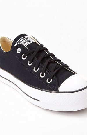Women's Black Chuck Taylor All Star Lift Platform Sneakers image number 6