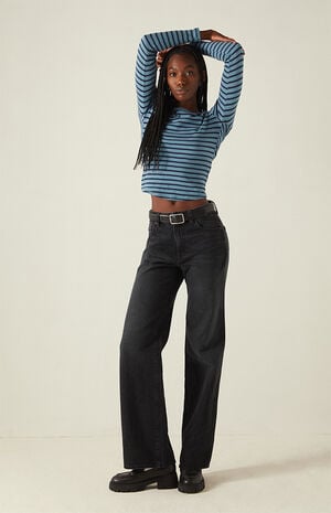 Your Favorite Jamie Striped Long Sleeve Crew Neck Top | PacSun