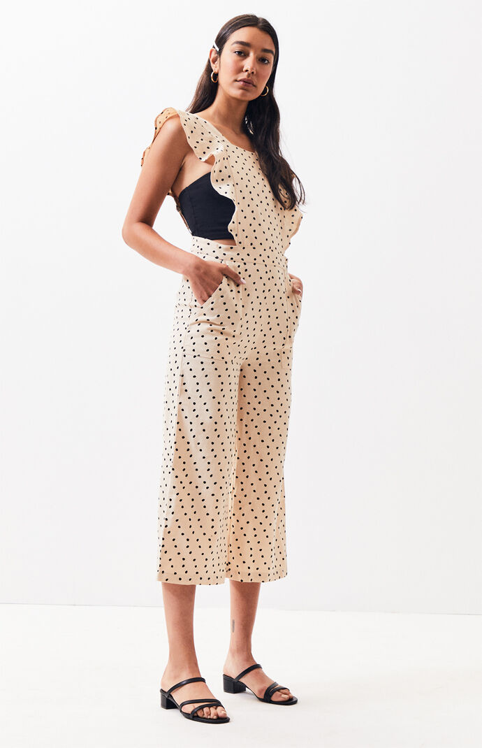 minkpink pip ruffle jumpsuit