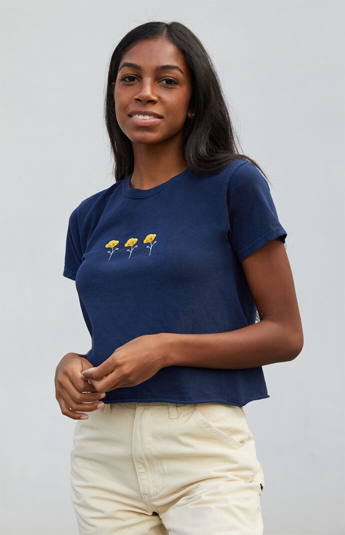 Cropped Poppy T-Shirt
