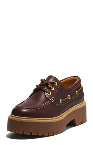 Women's Rootbeer Stone Street Boat Shoes image number 9