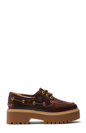 Women's Rootbeer Stone Street Boat Shoes image number 1