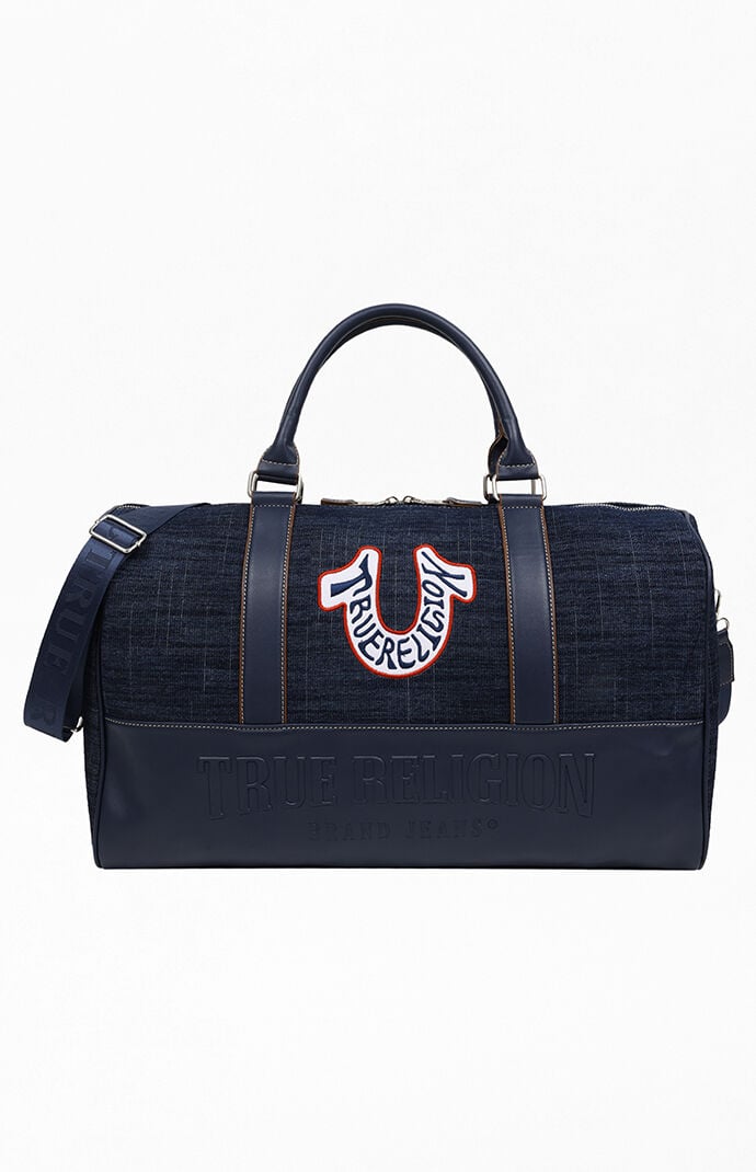 True Religion Retro Horseshoe Denim Weekender Bag