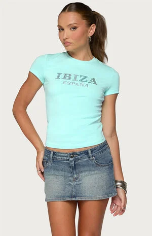 Ibiza Rhinestone T-Shirt image number 1