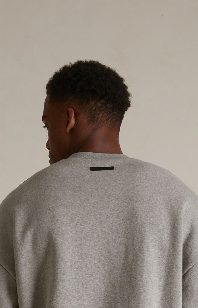 トップス ESSENTIALS Crewneck Dark Heather Oatmeal Buy Fear of God Essentials Crewneck Sweatshirt 'Dark Heather