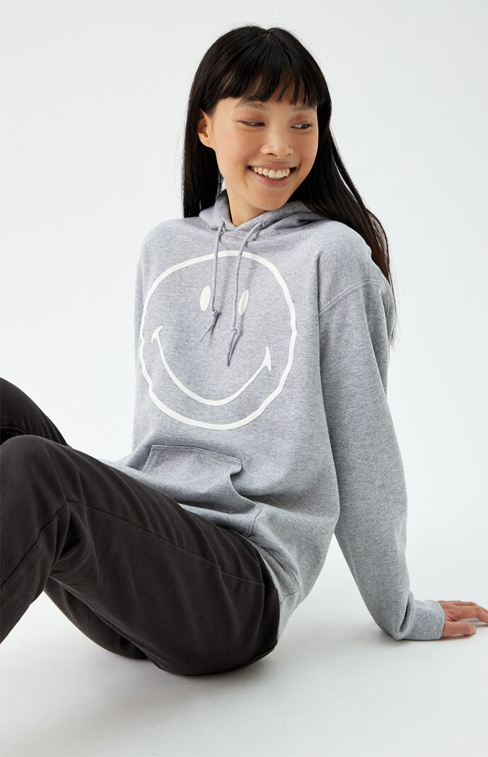 Pacsun smiley hoodie clearance