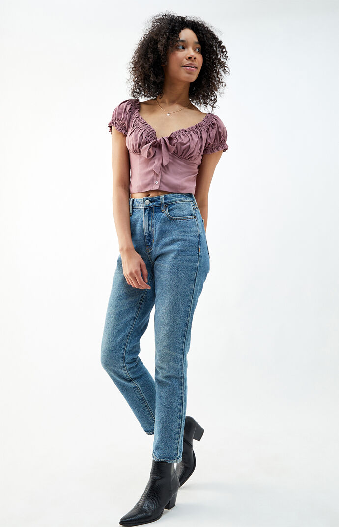 Tie Front Bustier Top
