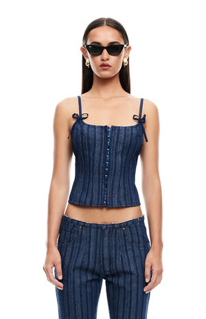 Charismatic Denim Corset image number 1