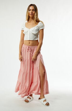 Classic Tiered Maxi Skirt image number 2
