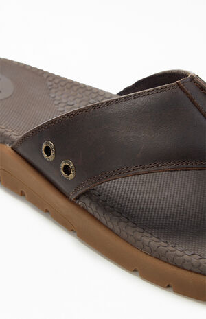 Brown Santa Cruz II Thong Sandals image number 6