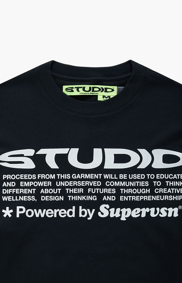 Studio by Supervsn Black Grid Long Sleeve T-Shirt | PacSun