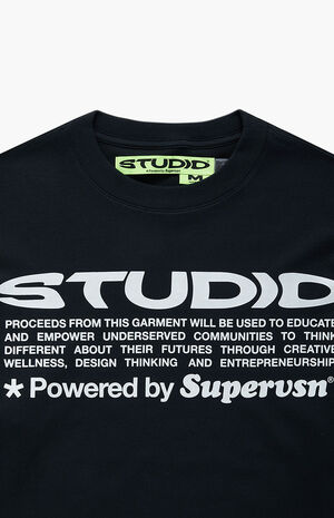 Black Grid Long Sleeve T-Shirt image number 2