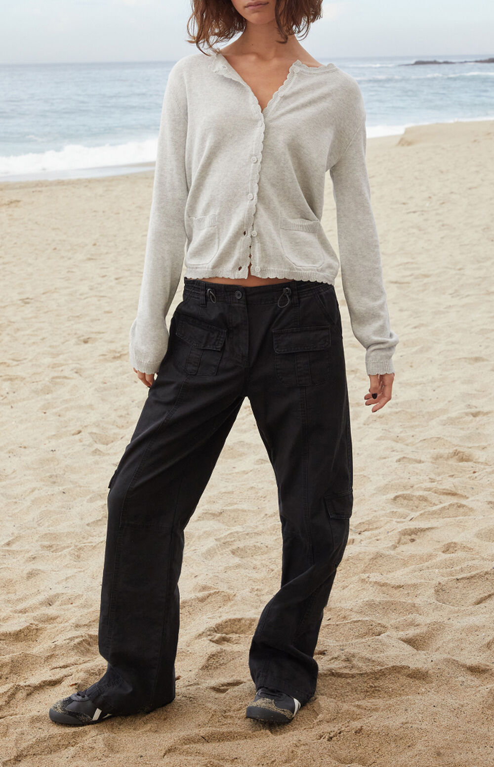 Deskle Cardigan in Heather main image 1