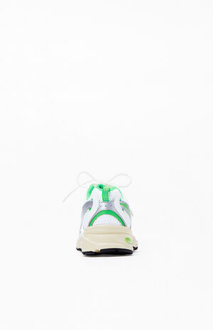 White & Green 530 Shoes image number 3