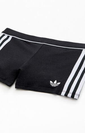 Active Heather Grey 3-Stripes Biker Shorts image number 2