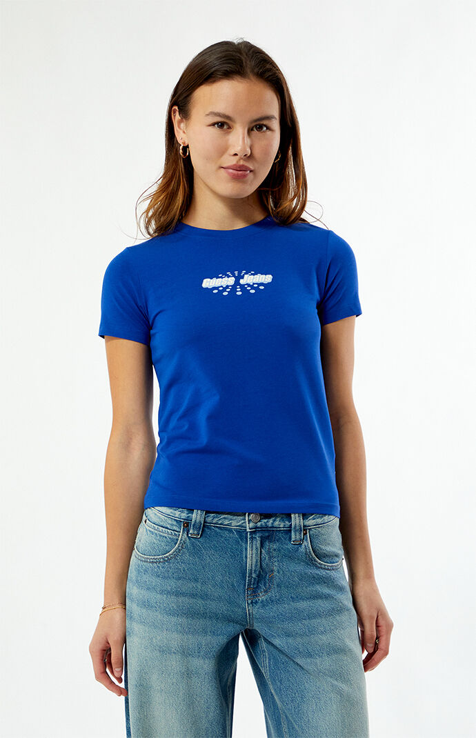 Guess Round Logo Slim T-Shirt