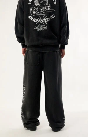 Rebel Mark Wide Leg Sweatpants image number 4