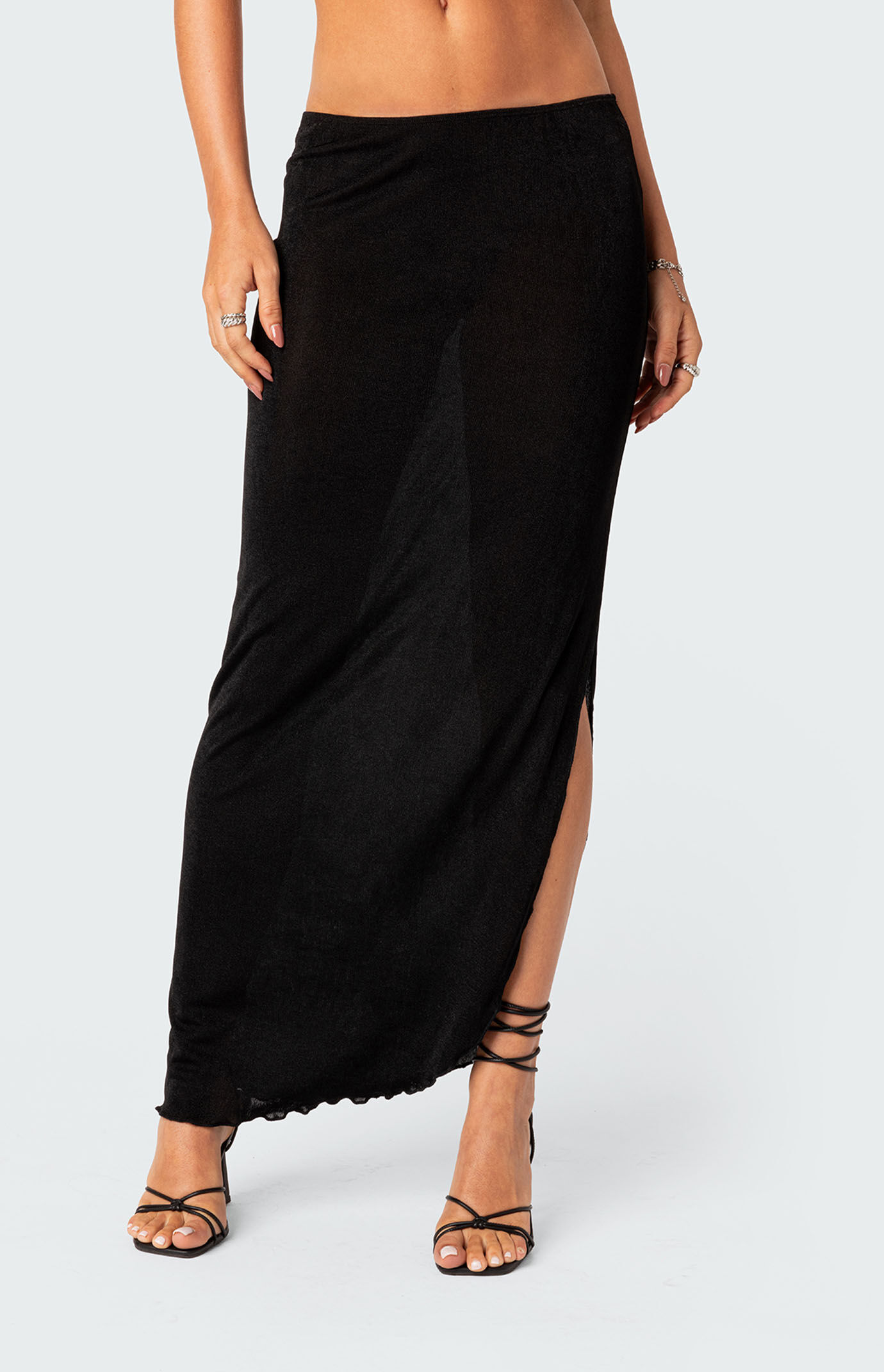【 meltthelady】waist ribbon slit skirt S meltthelady】waist ribbon slit skirt S melt the lady waist