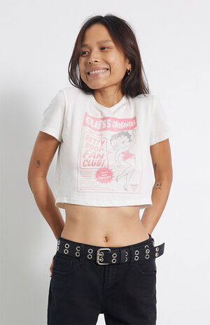 x Betty Boop Cropped Baby T-Shirt image number 3