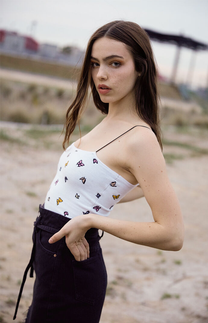 Kendall \u0026 Kylie Breeze Sweater Cami Top 