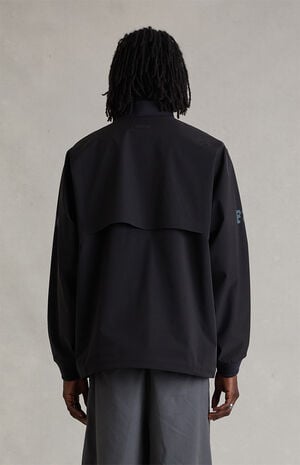 Vintage Black Half Zip Track Jacket image number 3