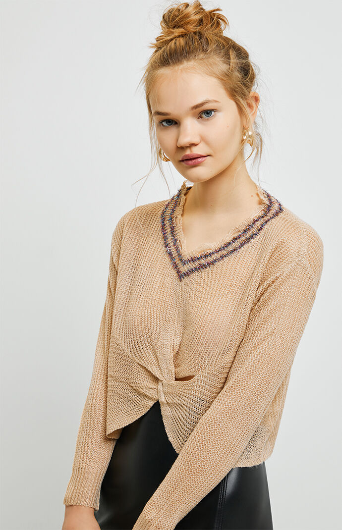 Tiana Twist Front Sweater