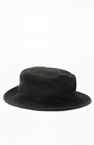 Kids Black Originals Washed Bucket Hat image number 3
