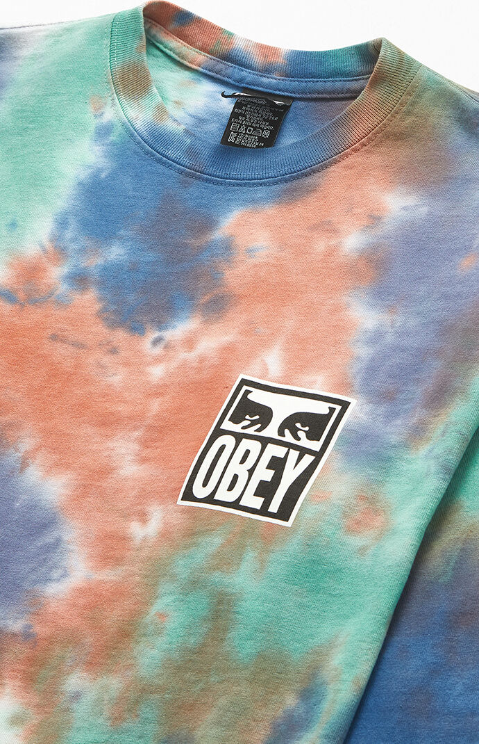 Tie-Dyed Eyes Icon Long Sleeve T-Shirt