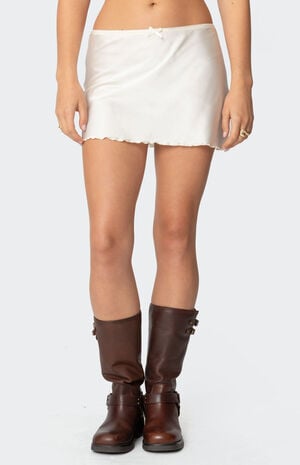 Bexley Bow Satin Mini Skirt image number 2