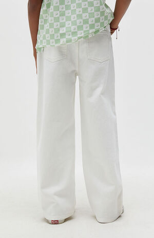 White Baggy Jeans image number 3
