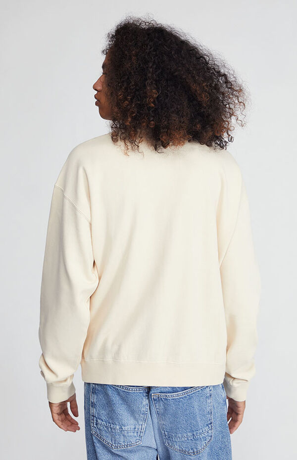guess originals ecru crewneck sweatshirt