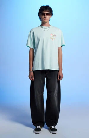x Pacsun Suzuka&nbsp;Light Blue&nbsp;Sakura T-Shirt image number 5