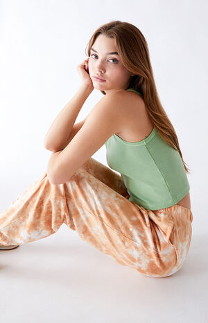 Washed Ribbed Tank Top Washed Ribbed Tank Top image number null