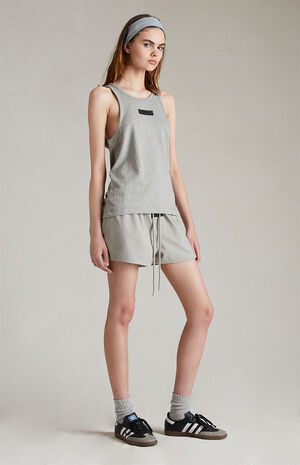 Women's Dark Heather Oatmeal Tank Top image number 6