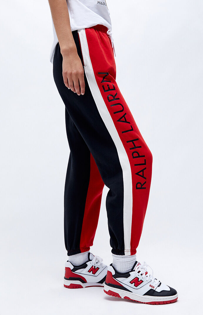 Ralph lauren red 2025 sweatpants