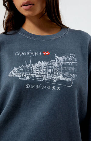 Copenhagen Denmark Crew Neck Sweatshirt image number 2
