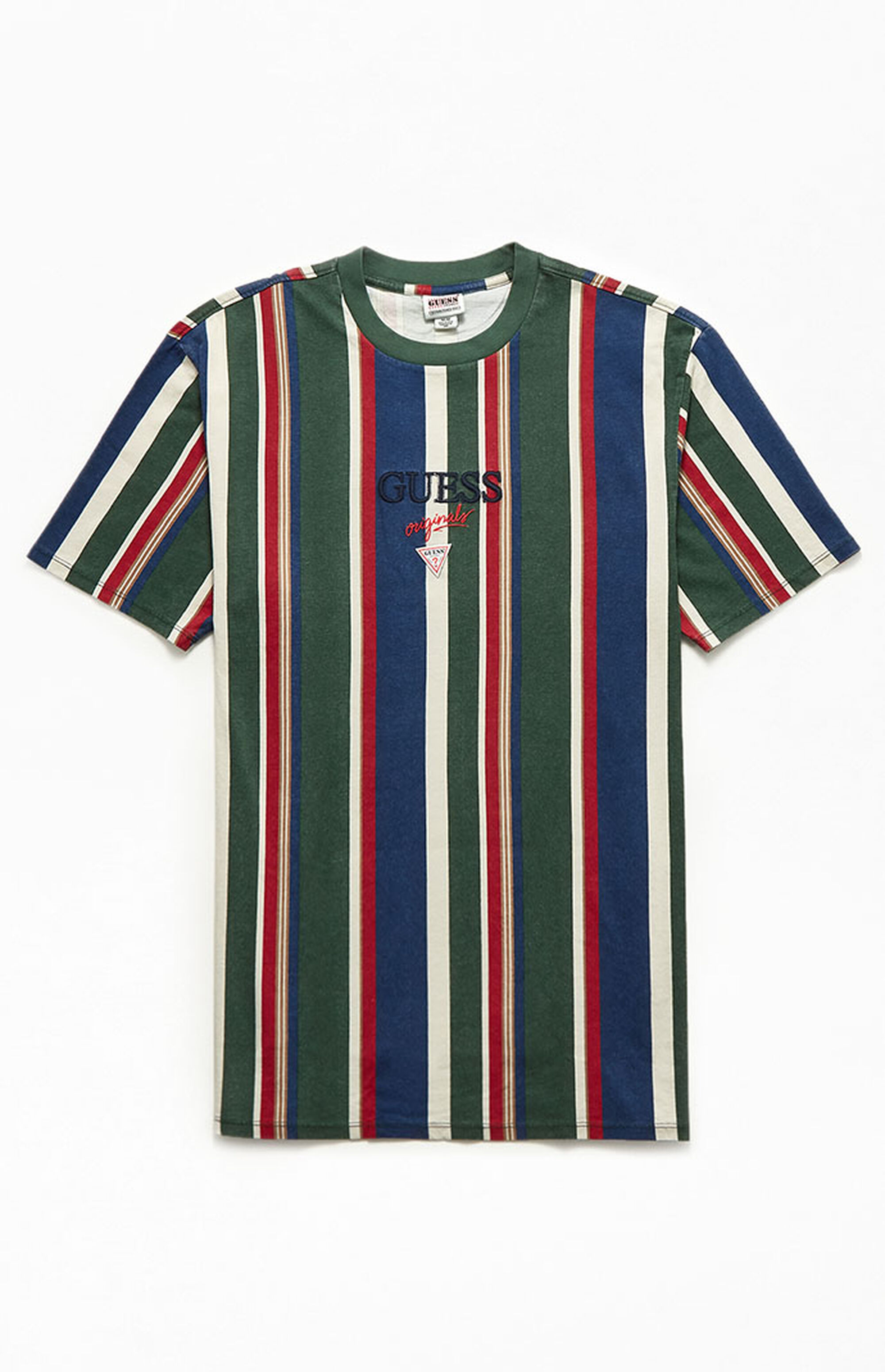 GUESS Originals Bryson Vertical Stripe T-Shirt | PacSun