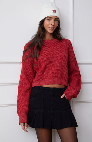 Eco Clover Waffle Knit Sweater image number 1