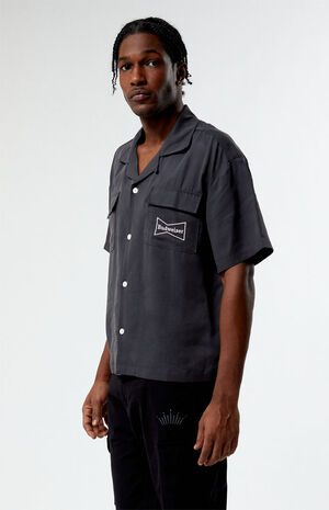 By PacSun Banner Cropped Camp Shirt image number 1