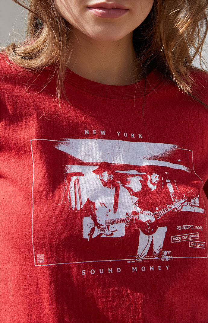John Galt Red New York Sound Money T Shirt PacSun
