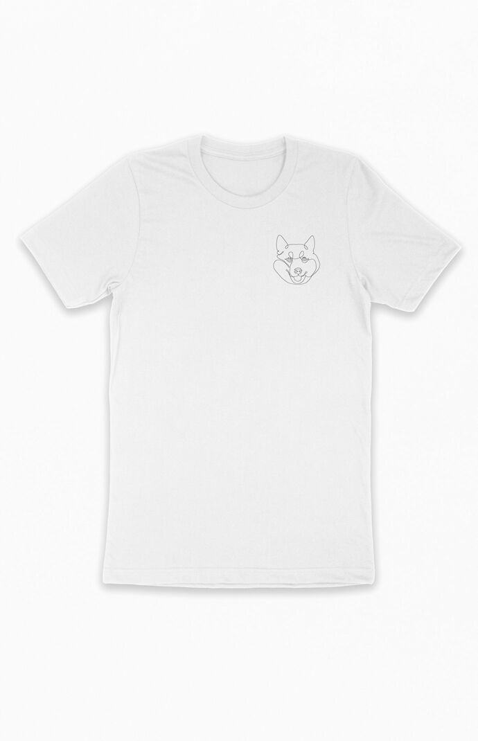 One Line Shiba Inu T-Shirt