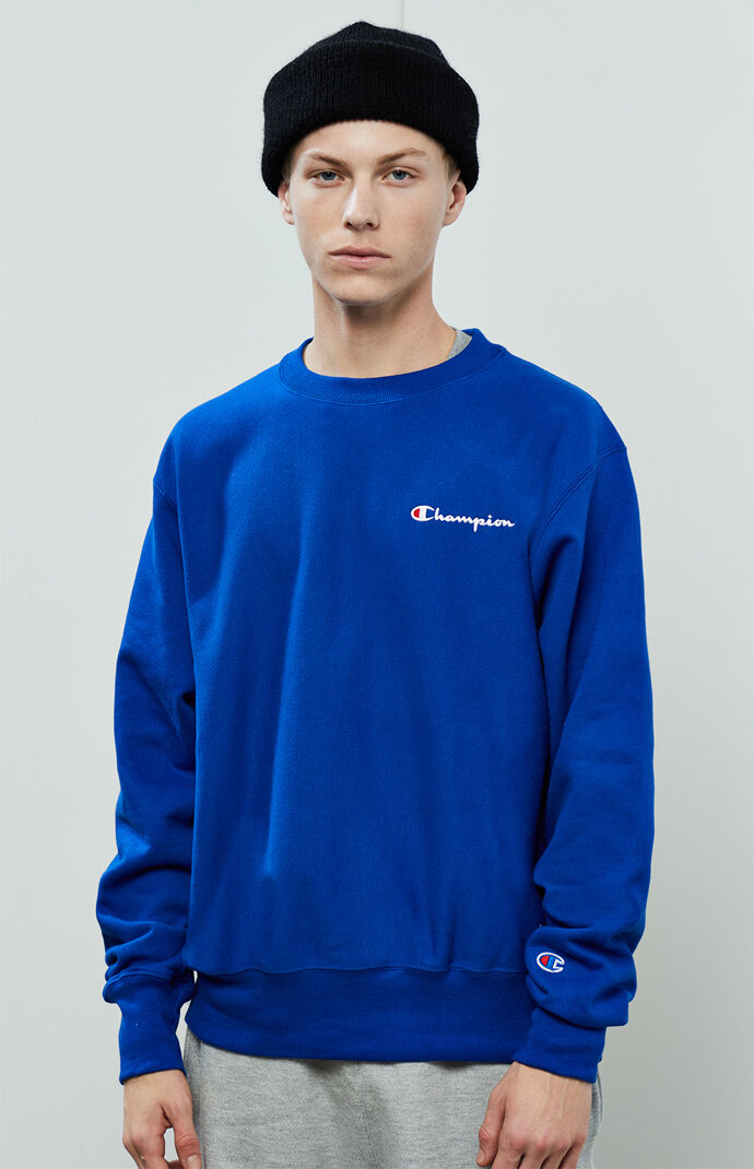 blue champion hoodie pacsun