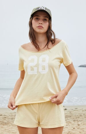 Yellow Robyn 28 Off-The-Shoulder Top image number 1