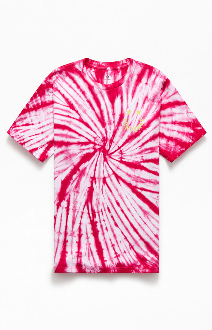 Pink Tie-Dyed Smiley T-Shirt