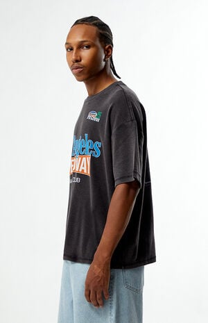 Black Speedway Waffle Knit T-Shirt image number 3