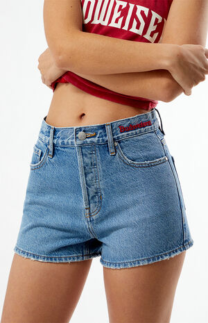 By PacSun Emory Vintage High Waisted Denim Shorts image number 1