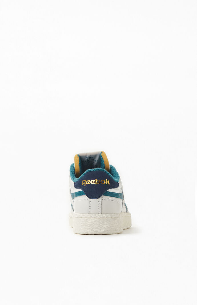 Off White & Blue Club C Revenge Shoes