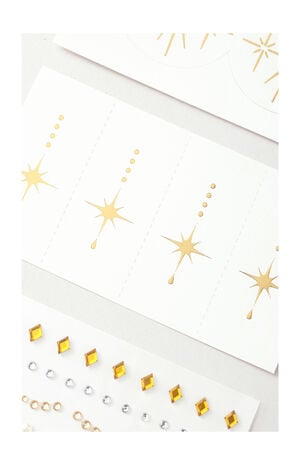 Starry Eyed Face Gem Stickers image number 2